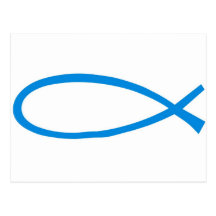 ICHTUS bleu Post Card