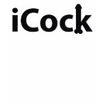 iCock. T-Shirt Negro