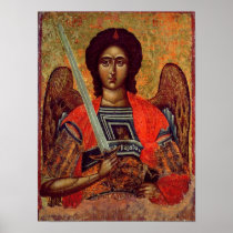 Icon of the Angel Michael, Greek, 18th century Print