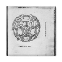 Icosahedron, from 'De Divina Proportione' Fridge Magnets