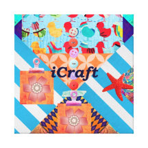 iCraft Scrapbooking and Buttons Craft Gifts Canvas Prints