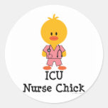 ICU Nurse Chick Stickers