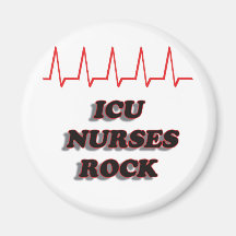 ICU NURSES ROCK MAGNET