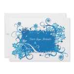 Icy Blue Bridal Shower Invitation