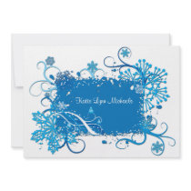 Icy Blue Bridal Shower Invitation