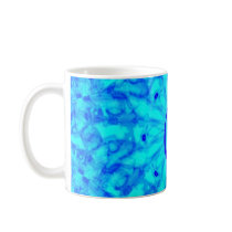 Icy Blue Fractal Monogram C Mug