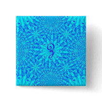Icy Blue Fractal Monogram Z Pins