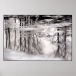 Icy Pond Reflections posters
