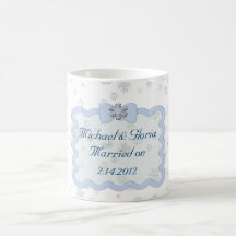Icy Snowflake Celebration Mugs