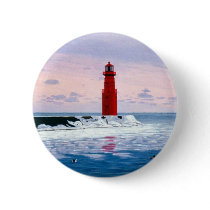 Icy Waters Lighthouse Button