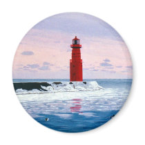 Icy Waters Lighthouse Magnet