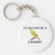 I'd Rather Be A Canary Keychain