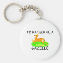 I'd Rather Be A Gazelle Key Chains