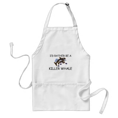 I'd Rather Be A Killer Whale Apron by AnimalShirts