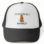 I'd Rather Be A Marmot Trucker Hats