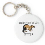I'd Rather Be An Otter Keychain