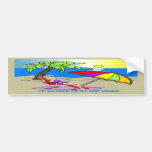 I'd Rather Be at the Beach - Woman Bumper Sticker