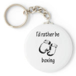 I'd Rather Be Boxing keychains