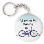 I'd Rather Be Cycling Key Chain