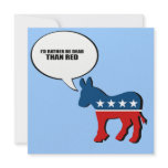 I'd rather be dead than red invitations
