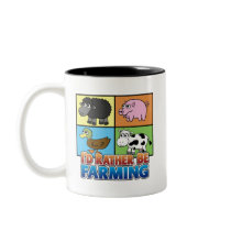 I'd rather be farming! (virtual farmer) coffee mug