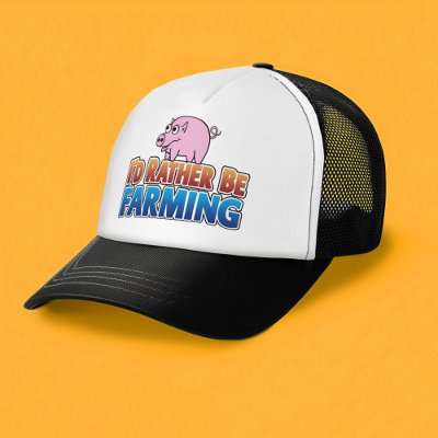 I'd Rather be Farming! (virtual farming) Mesh Hat by MyRazzleDazzle