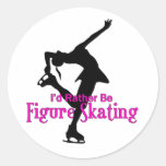 "I'd Rather Be Figure Skating" Sticker