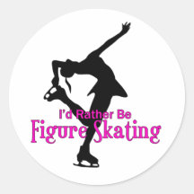 "I'd Rather Be Figure Skating" Sticker