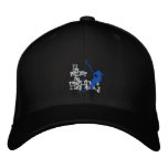 I'd Rather Be Fishing Double Embroidered Cap embroidered hats
