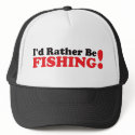 I'd Rather be Fishing - Red hats