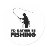 I'd Rather Be Fishing Sticker