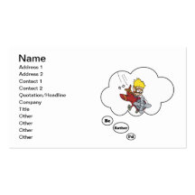 I'd rather be Flying Business Card Template