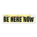 I'd Rather Be Here Now Bumper Sticker bumper stickers