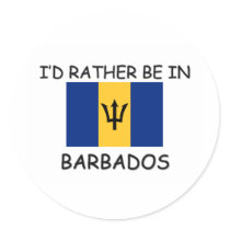 I'd rather be in Barbados stickers