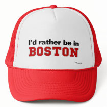 I'd Rather Be In Boston Mesh Hat