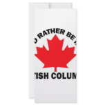 I'd Rather Be in British Columbia Rack Card