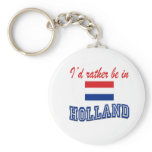 I'd Rather Be In Holland keychains