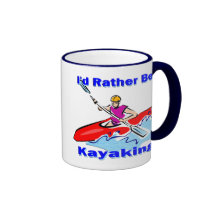 I'd Rather Be Kayaking 1 Coffee Mugs