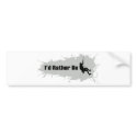 I'd Rather Be Mountain Climbing 1 bumper stickers