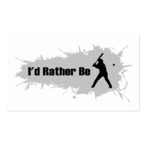 I'd Rather Be Playing Baseball