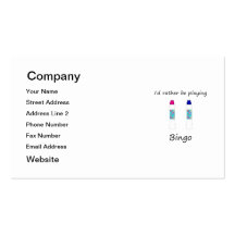 I'd rather be playing bingo (daubers) business card