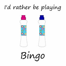 I'd rather be playing bingo (daubers) cut out