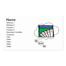 I'd rather be playing Poker Business Card