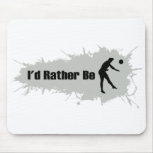 I'd Rather Be Playing Volleyball (Male) Mousemat