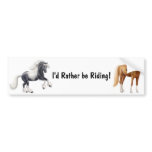 I'd Rather be Riding Bumper Sticker bumper stickers