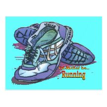 I'd Rather Be Running - Sneakers Postcard