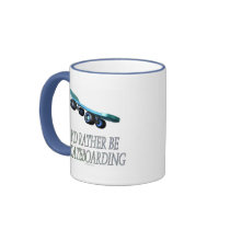 I'd rather be skateboarding (mug)