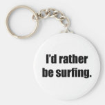 I'd Rather Be Surfing Key Chain