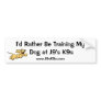 I'd Rather Be Training My Dog Bumper Sticker