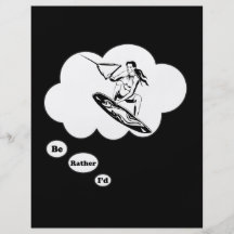 I'd rather be Wake Boarding Flyer Design